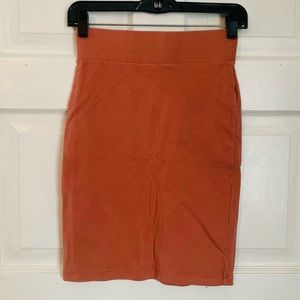 Forever 21 small soft peach pencil skirt